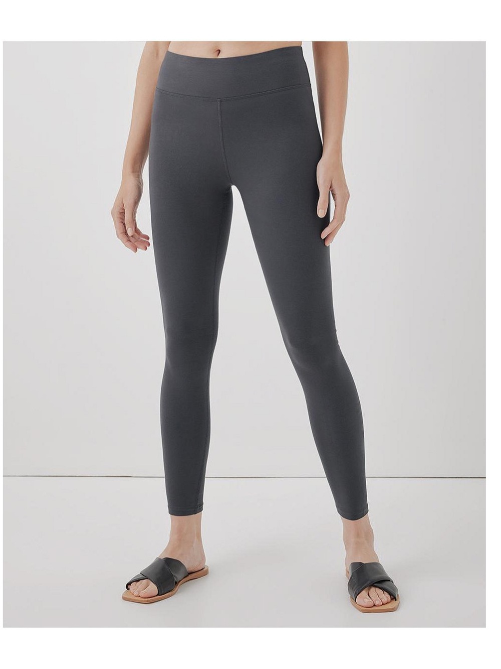 Pact organic cotton ribbed leggings dark teal S nice shape!!